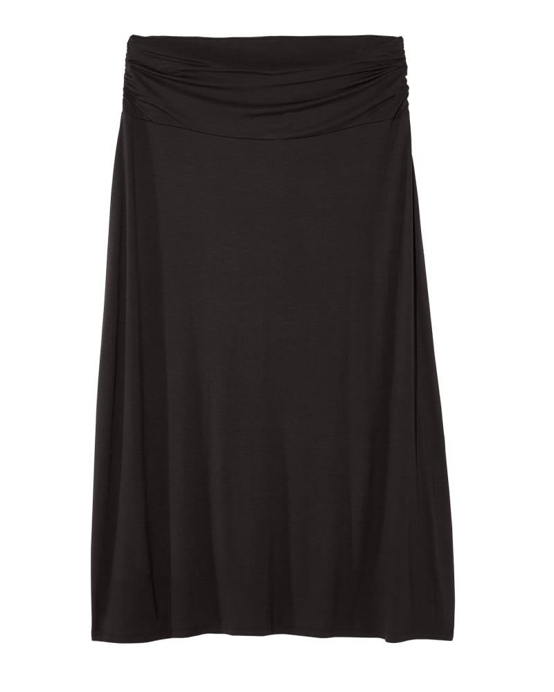 Front of plus size Adriatic Ruched Foldover Maxi Skirt by Molly&Isadora | Dia&Co | dia_product_style_image_id:124624